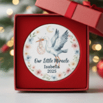Baby Angel Christmas Ceramic Ornament, Memorial Baby Ornament (Copy)