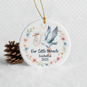 Unique Baby Angel Christmas Ceramic Ornament, Memorial Baby Ornament (Copy)